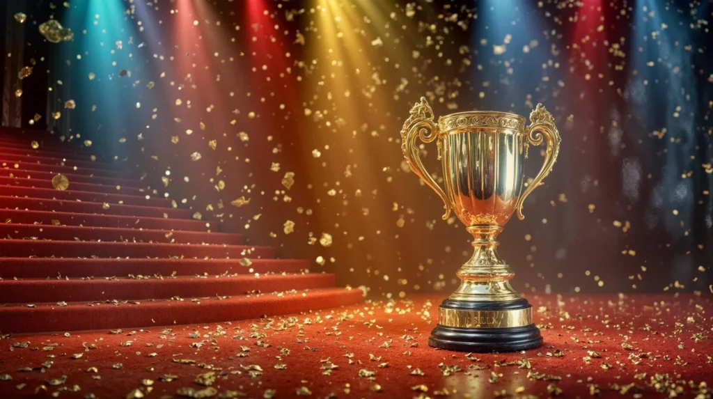 コンテストの優勝カップ